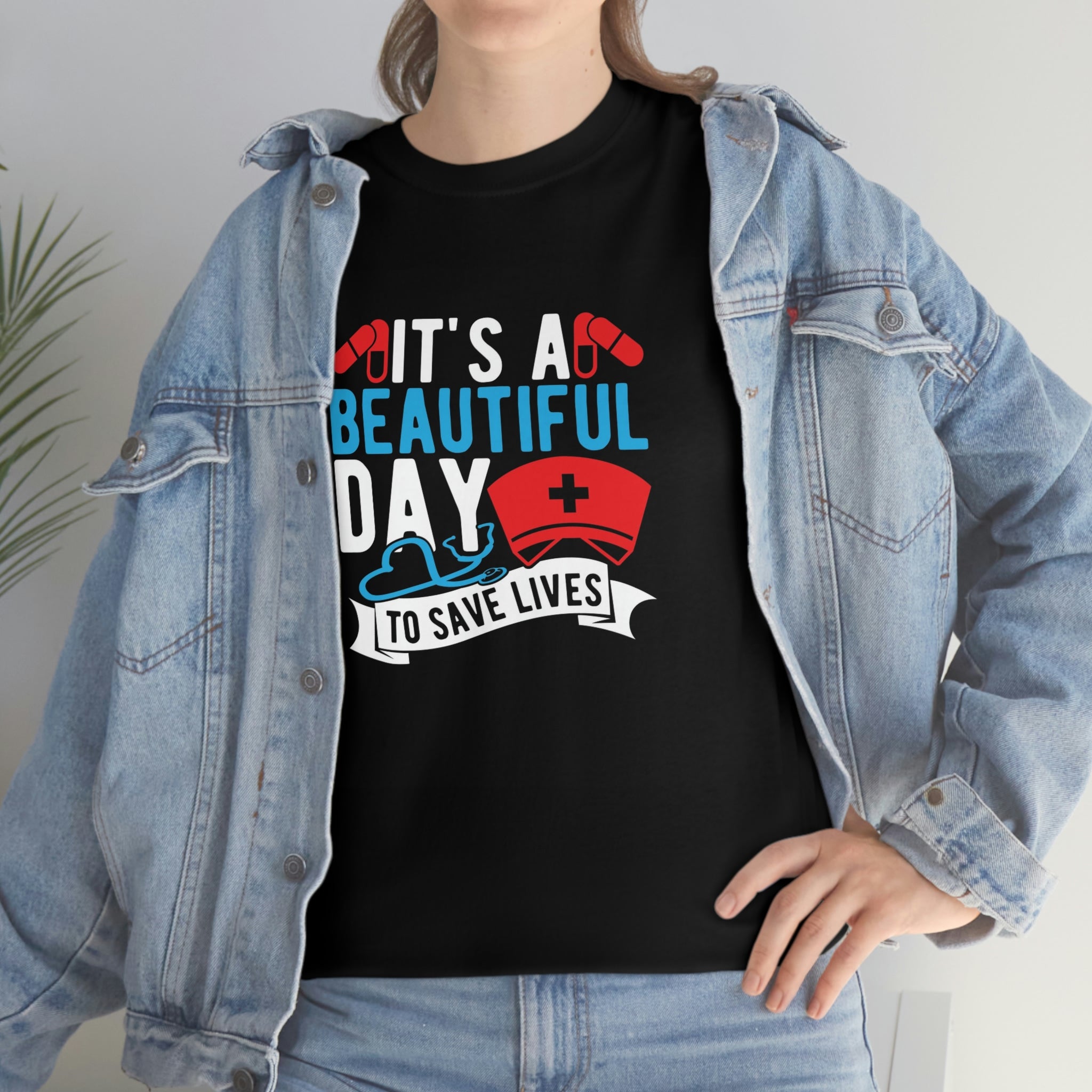 Beautiful day to save lives- Heavy Cotton Tee