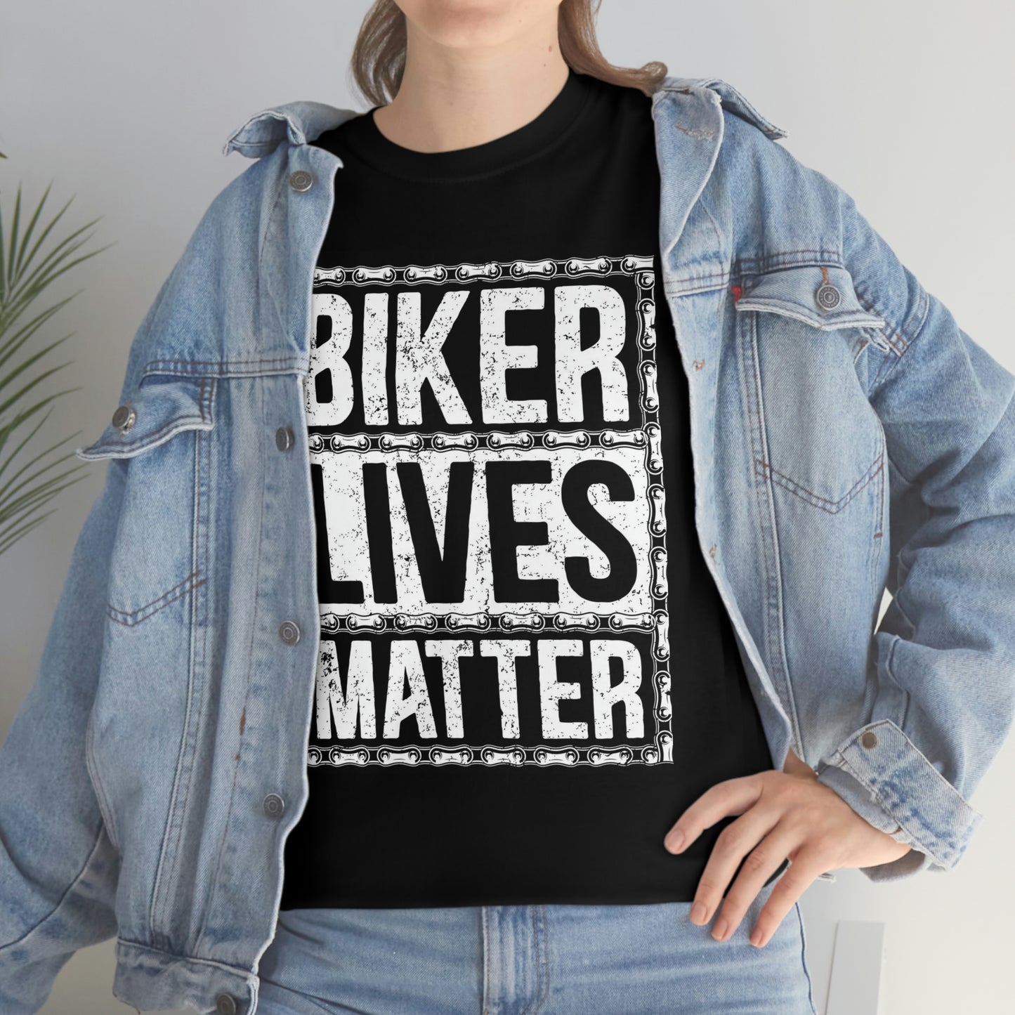 Biker lives matter- Unisex Heavy Cotton Tee