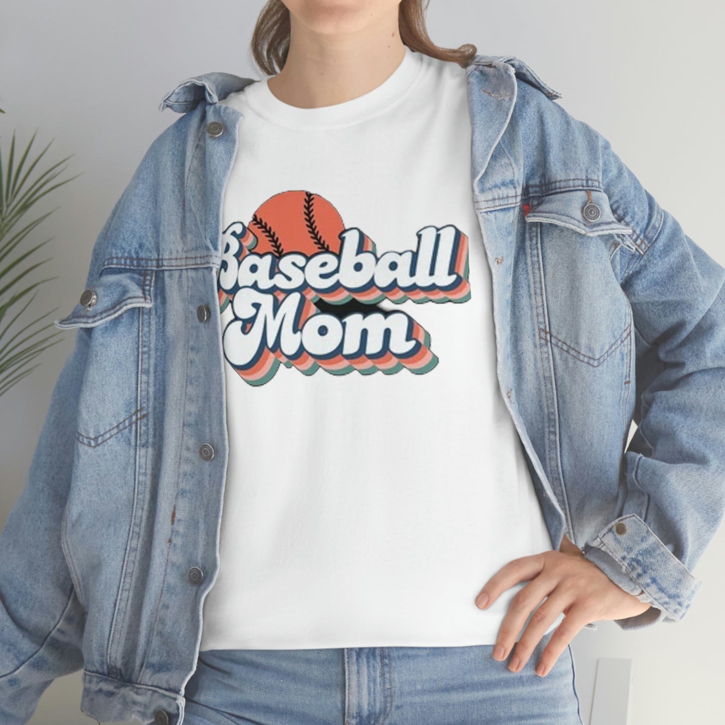 Baseball mom- Heavy Cotton Tee